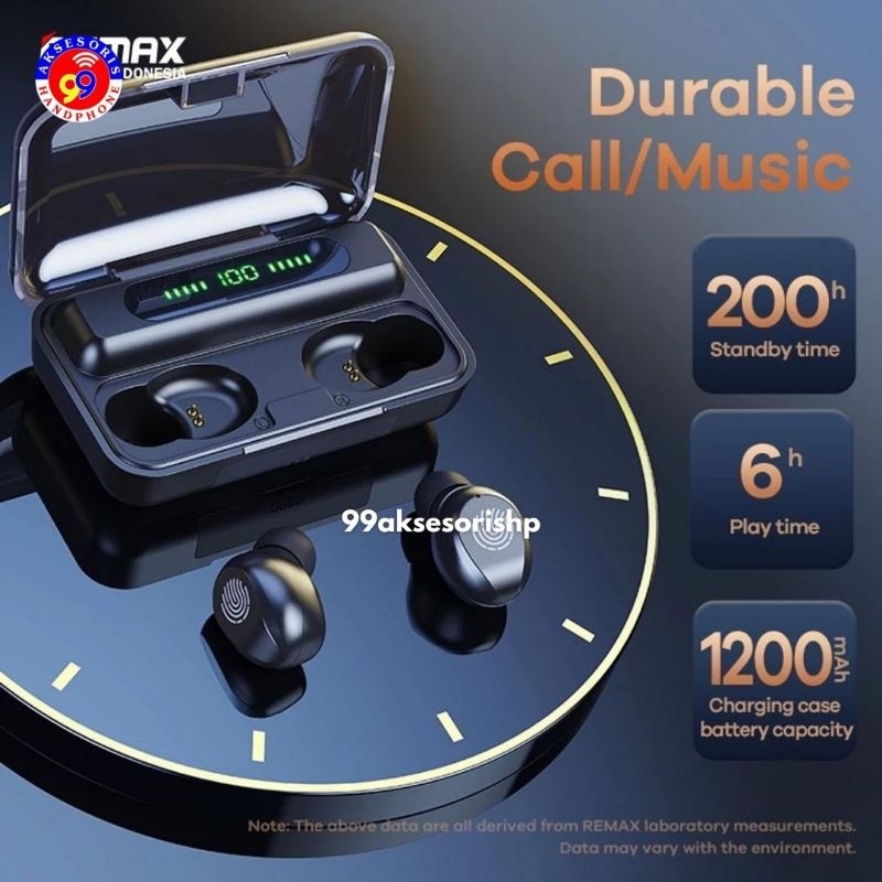 EARPHONE BLUETOOTH / TWS / AIRPODS REMAX TWS-43 SUARA JERNIH KUALITAS OKE