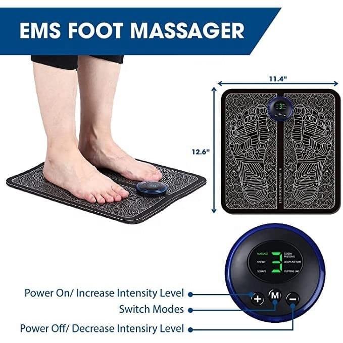 Alat Pijat Terapi Refleksi Kaki Ems Foot Massager Elektrik Usb Charger
