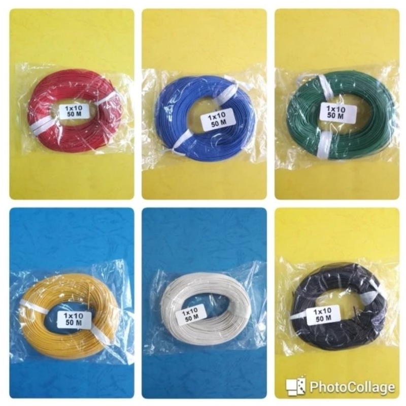 Kabel Serabut DC Kecil 1X10 50Meter ada 6 warna