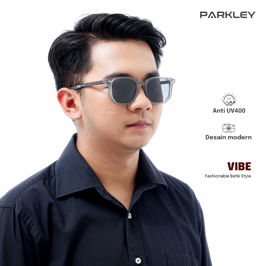 Parkley VIBE Kacamata Fashion Pria Wanita Anti UV Gaya Trendy