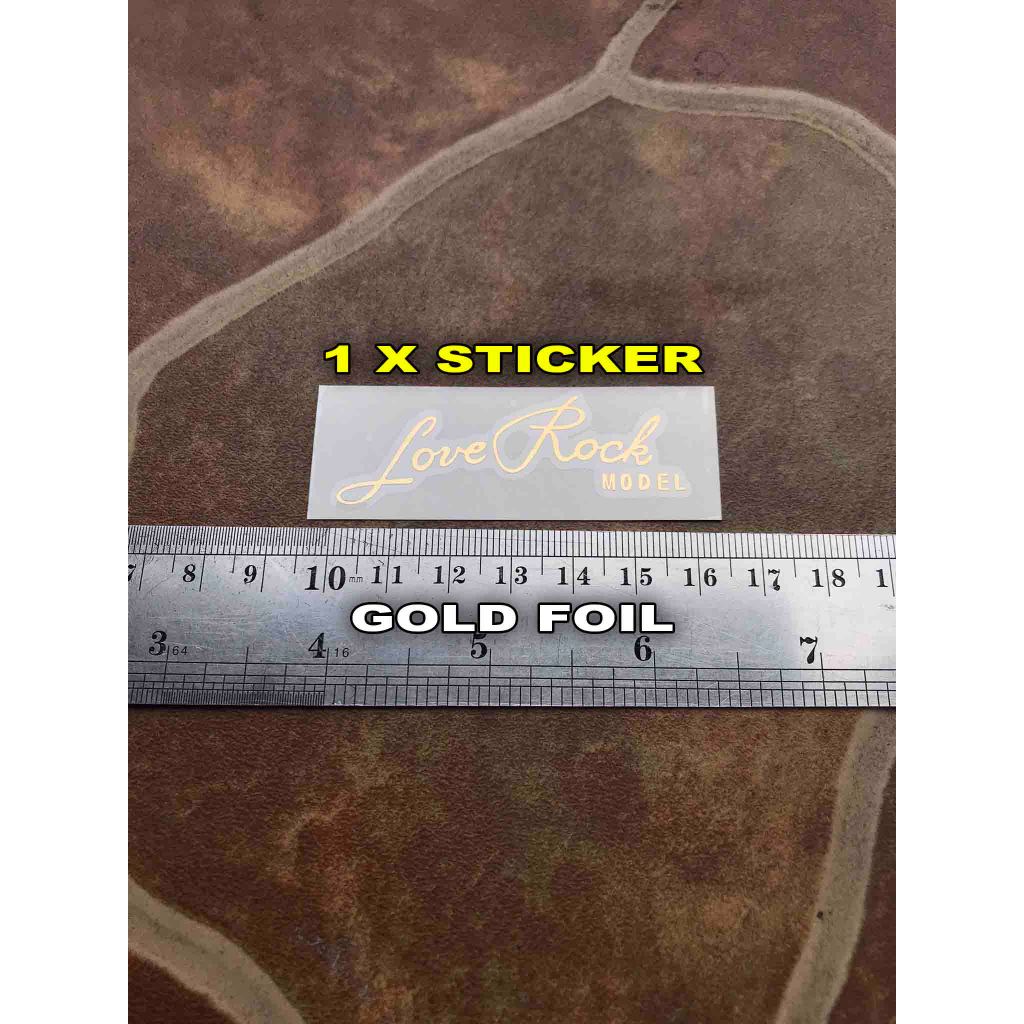 Sticker Tempel Tulisan Love Rock Model for Gitar Headstock Tokai Lespaul Lp Sg Elektrik Akustik Klas