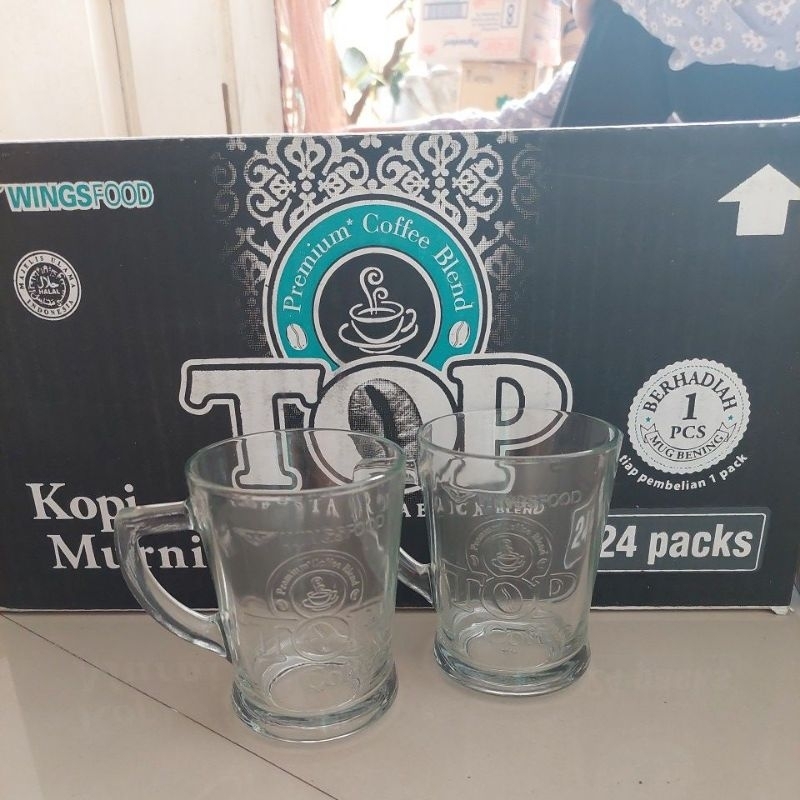

✅️Murah lebay Kopi Top murni 1 dus isi 24 pcs GRATIS Gelas 24 pcs