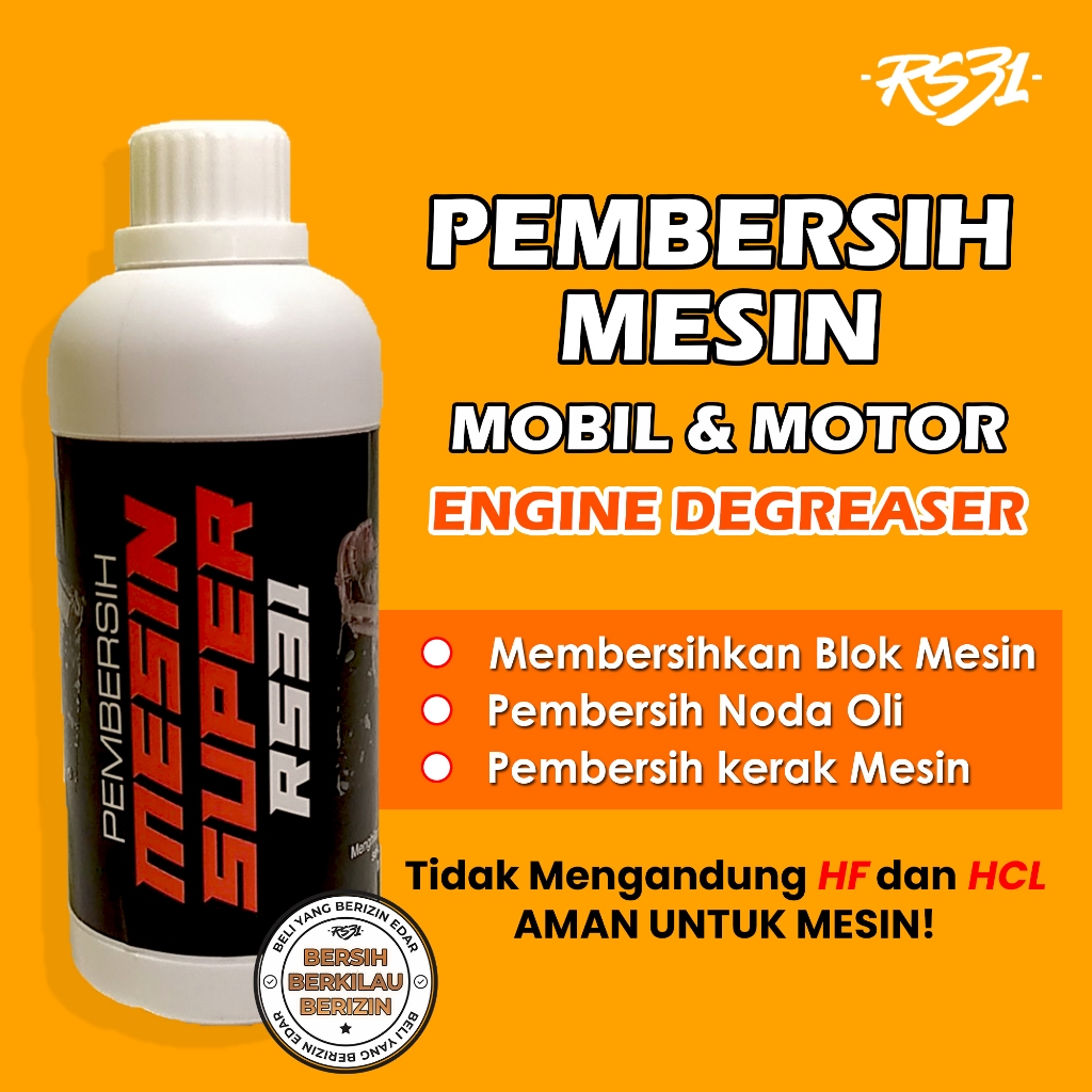 RS31 Pembersih Mesin Motor | Engine Degreaser Super Bersih Untuk Blok Mesin Motor & Mobil