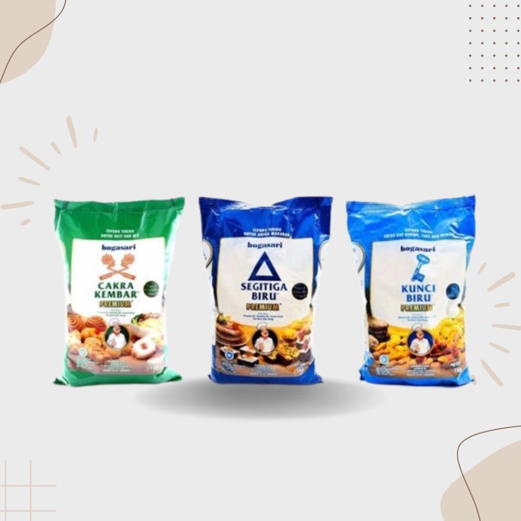 

Tepung Terigu PREMIUM 1kg Kemasan Pabrik