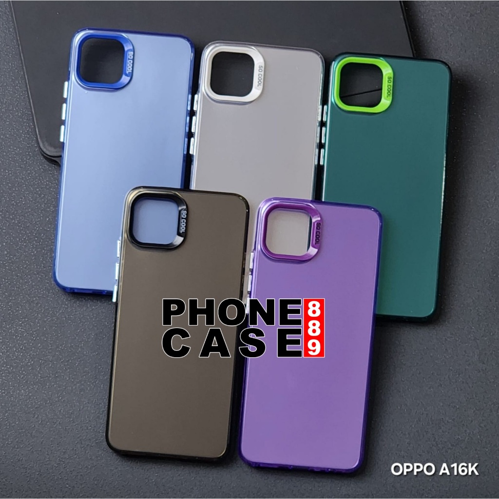 OPPO A16K OPPO A16E CASE IMD PLATE HOLOGRAM  CASE SOCOOL OPPO A16K OPPO A16E SC-1