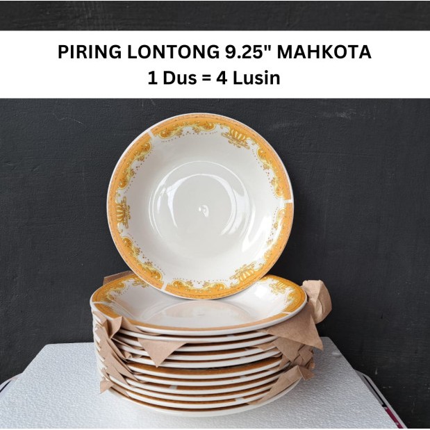 piring lontong keramik 9.25 inch / piring keramik