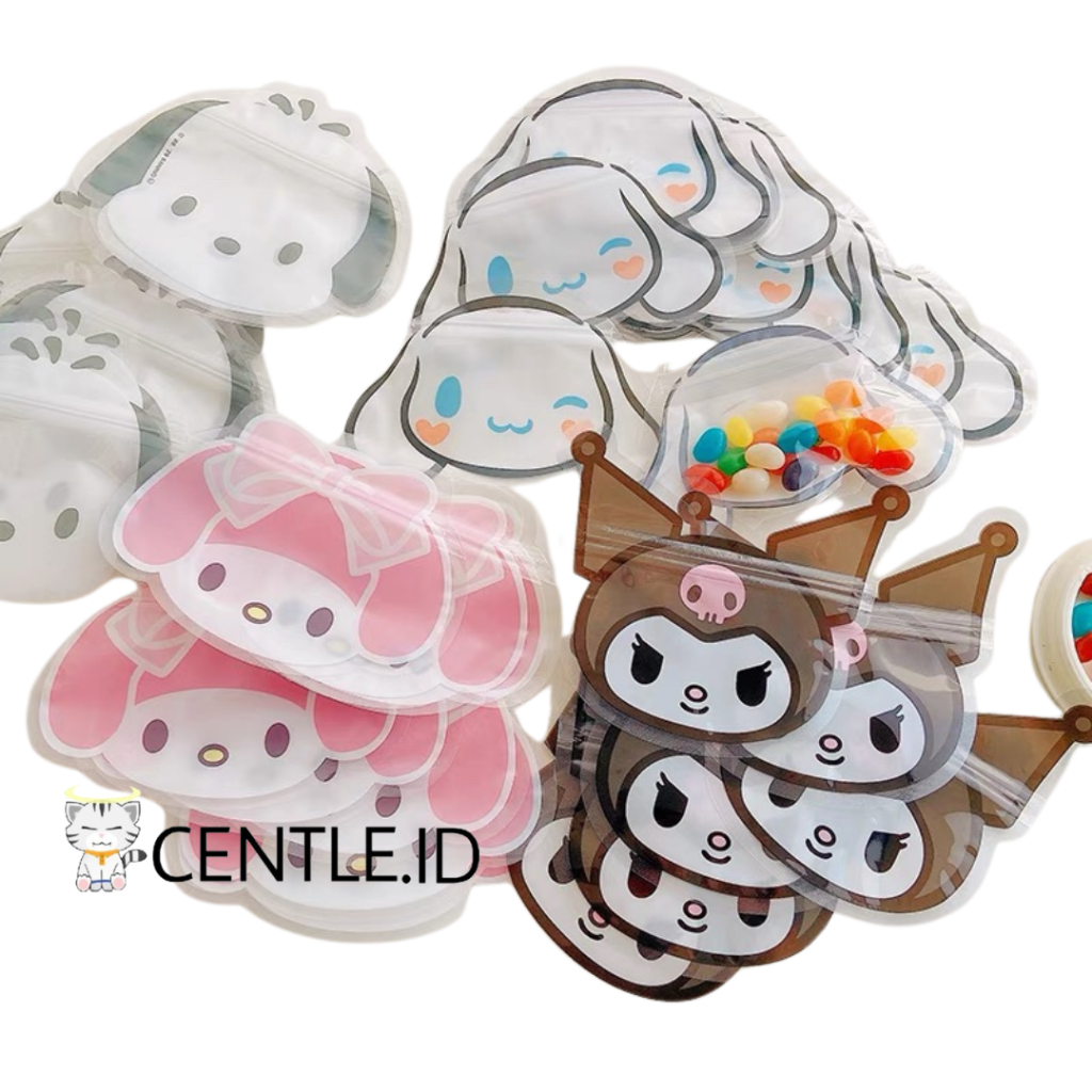

ZIPPER KEPALA SANRIO POUCH ZIPLOCK KECIL PLASTIK PAKING HAMPERS LUCU IMUT TERMURAH