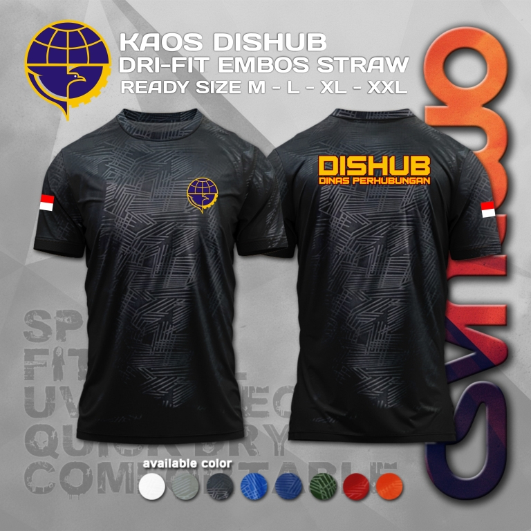 KAOS DISHUB DRYFIT EMBOS / KAOS DRYFIT EMBOS DISHUB / KAOS JERSEY  DISHUB / KAOS DISHUB