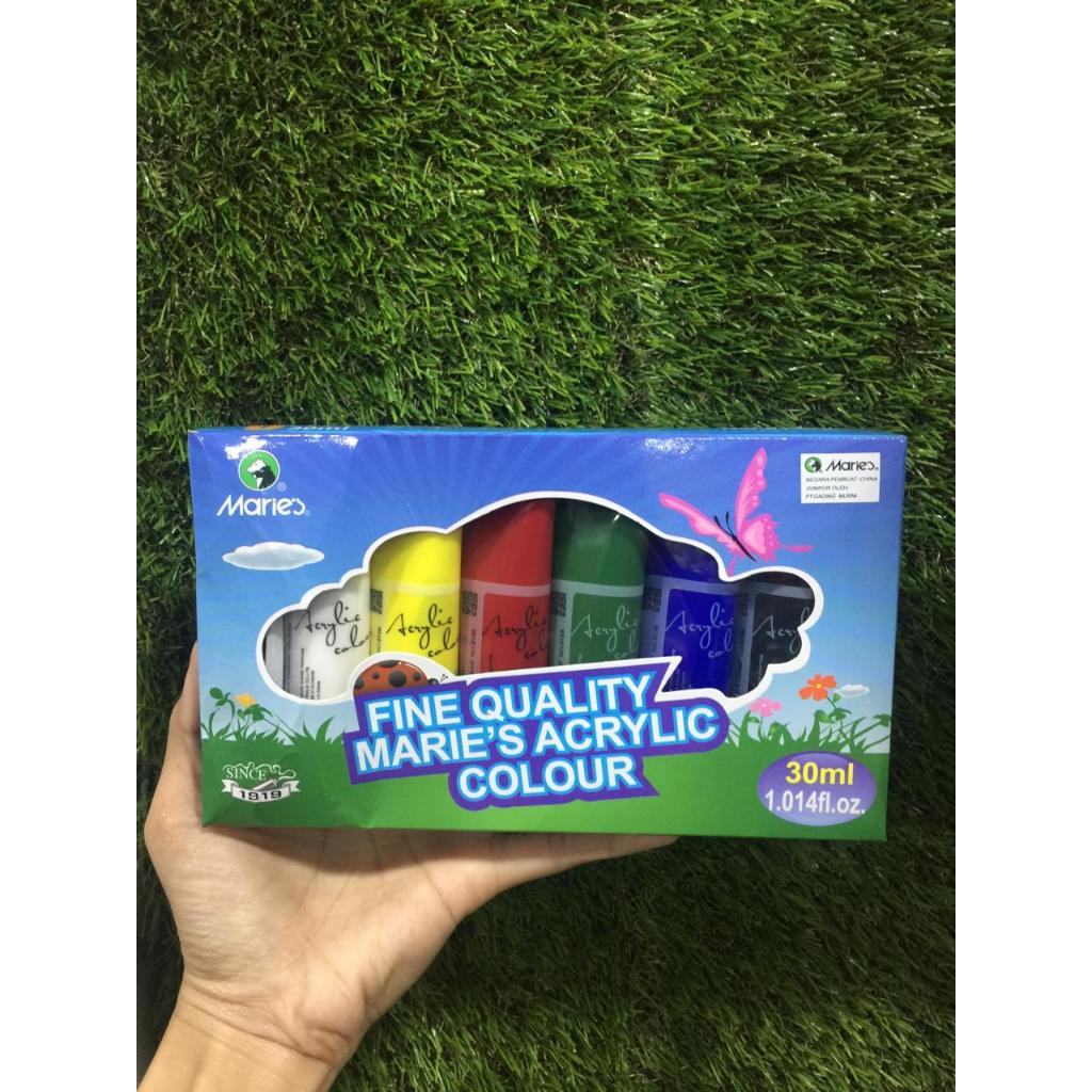 

MARIES CAT ACRYLIC 81306B 30ML/ ISI 6 WARNA