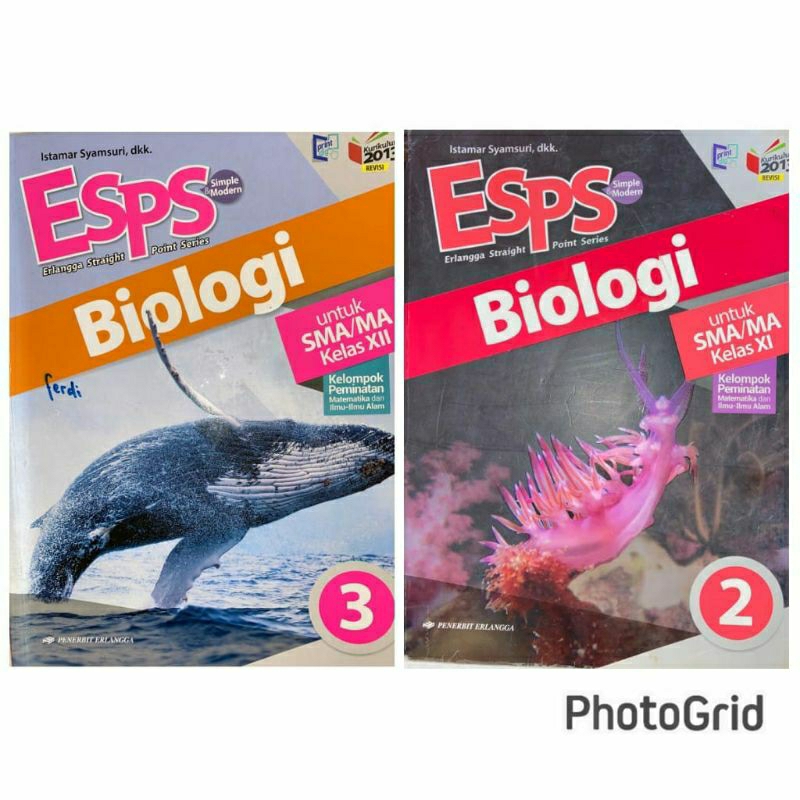 Buku ESPS Biologi kelas 11, kelas 12 kurikulum 2013