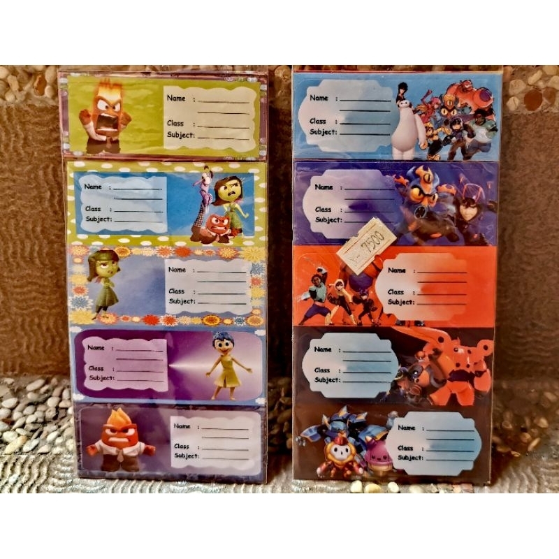 

Sticker Label Nama Buku Anak