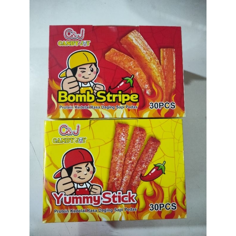 

La Latiao Bomb Stripe & Yummy Stick Snack Viral HALAL