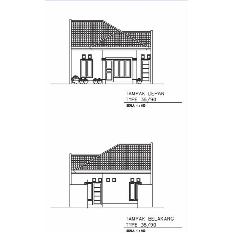 Jasa Gambar Murah Denah Tampak Bangunan 2D Desain Rumah Tinggal Kantor Toko Ruko Gudang Aula Pabrik 