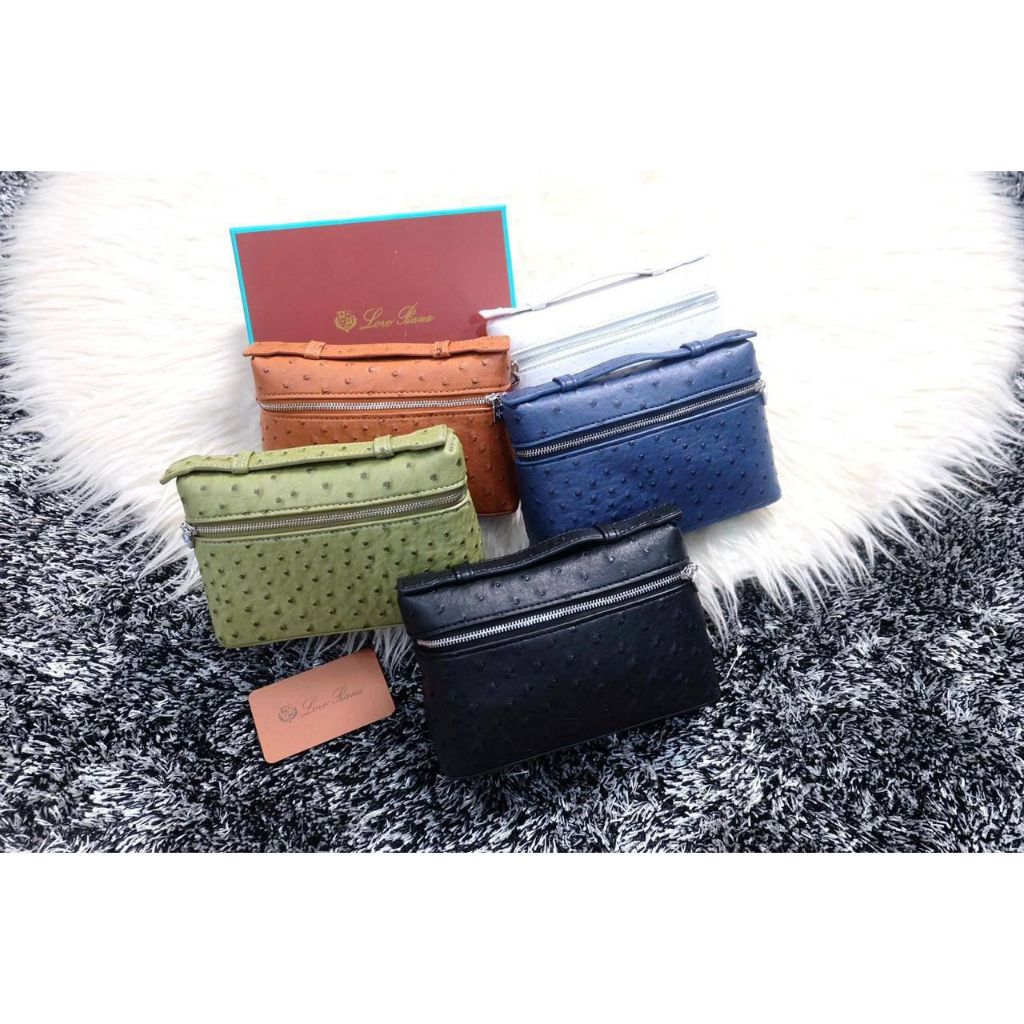 L*R* P**N* POUCH OSTRICH BAG