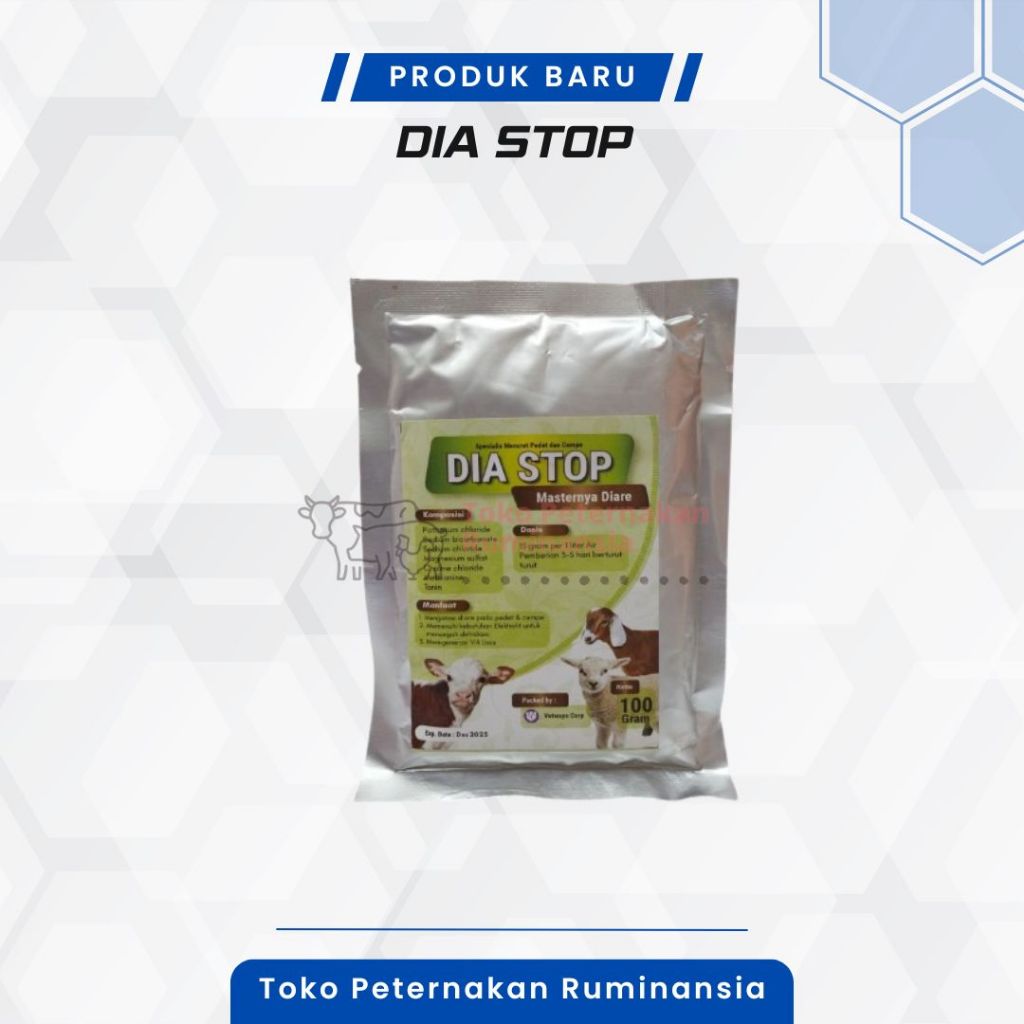 DIA STOP Obat Diare Mencret Sapi Kambing Domba Pedet Cempe Untuk Ternak