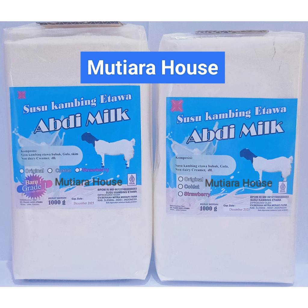 

Susu Kambing Etawa Original Grade 1 & Grade 2 Isi 1kg