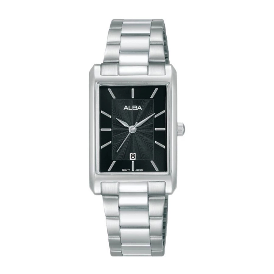 Alba AH7DH1X1 Ladies Black Dial Stainless Steel - Jam Tangan Alba
