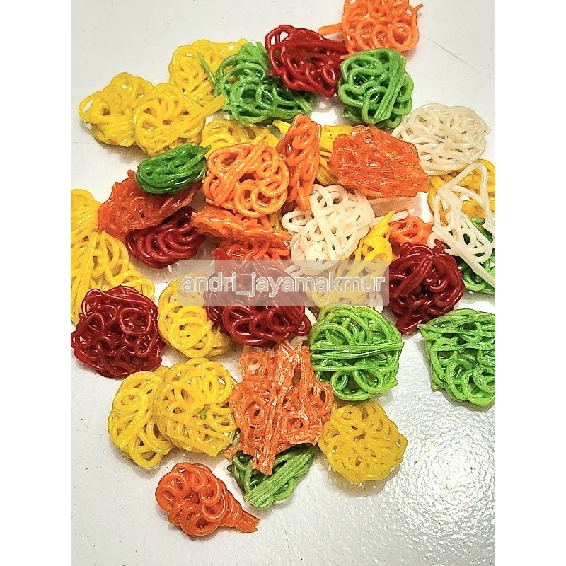 

KERUPUK MAWAR WARNA mini (250gr)