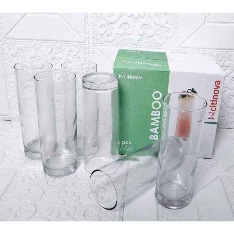 GELAS SET CITINOVA BAMBOO / GELAS CANTIK 1 SET CITINOVA