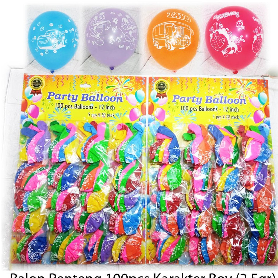 (ISI 100) BALON RENTENG KARAKTER boy, BALON KARAKTER, BALON ULTAH KARAKTER, BALON KARAKTER BOY