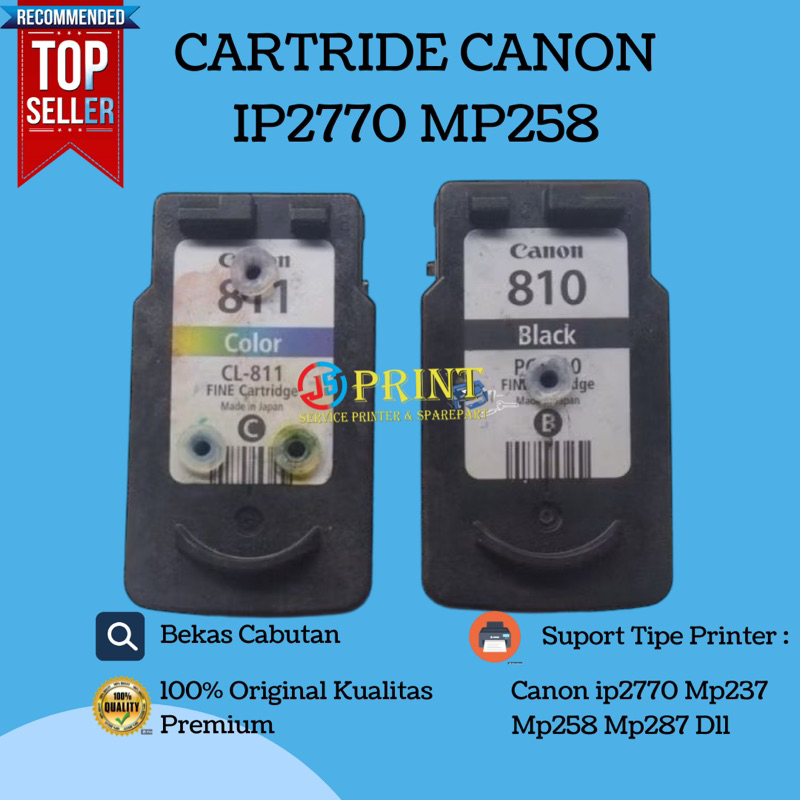 Cartridge Printe 810 / 811 Canon Ip2770 Mp237 Mp287 Mp258