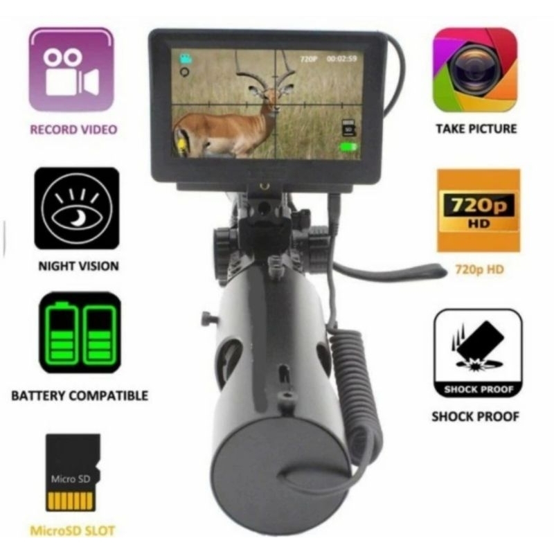 Teropong Scope Night Vision Infrared Teroping Sniper Hunting Teropong Berburu