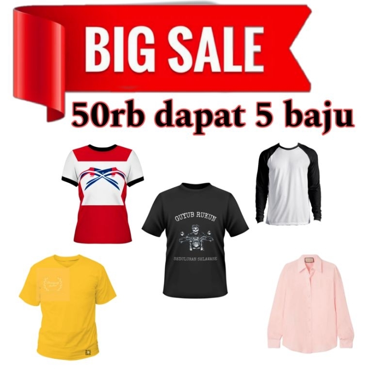 Flash Sale Obral Cuci Gudang Baju Random