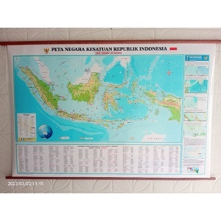 Peta Bingkai NKRI / Indonesia Ukuran 200x120cm