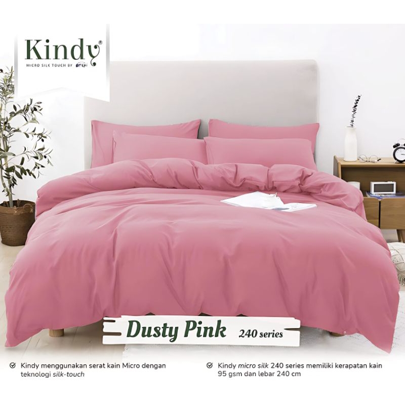 Sprei polos pink dusty pink sprei set double karet ukuran dan tinggi terlengkap sprei tinggi 40 spre