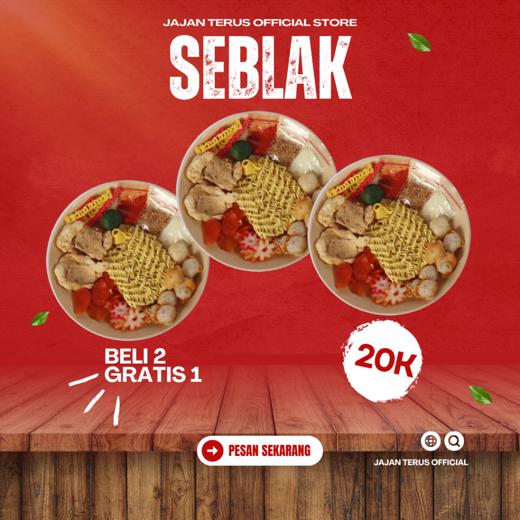 

JAJAN TERUS Seblak Instant Halal Buy 2 Free 1