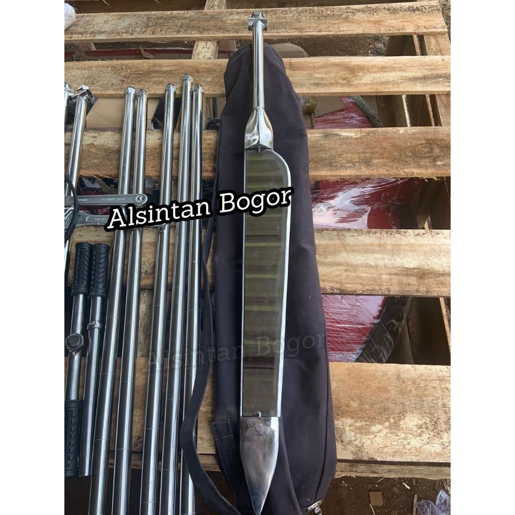 Bor Tanah Gambut Model Parang 5 Meter - Alat Bor Sampling Tanah Gambut