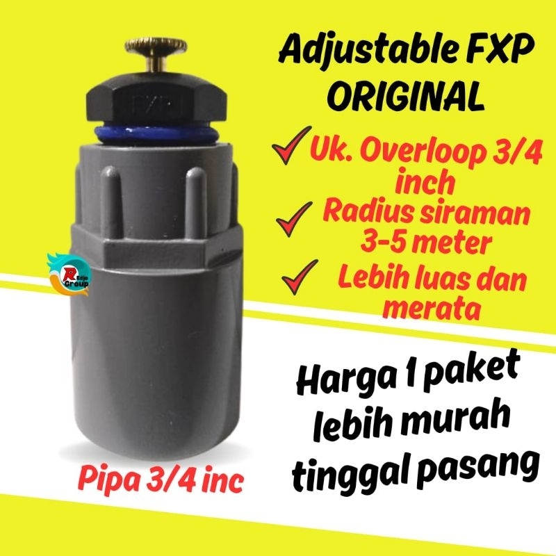 1  PAKET Sprinkler Pertanian Sprinkler Taman ADJUSTABLE +sokdrat 3/4inc Taman Sprayer Taman Kebun