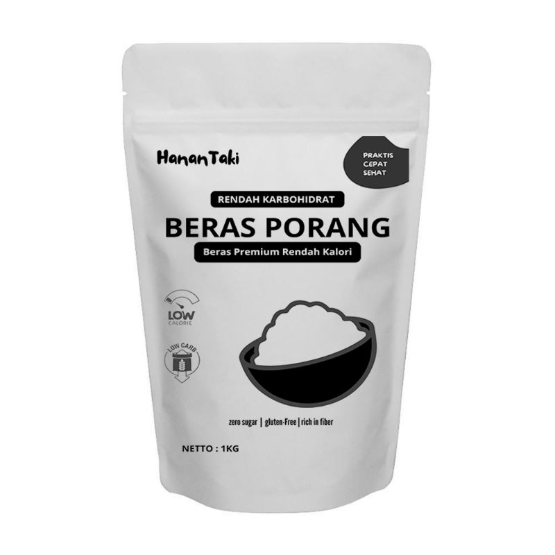 

Hanantaki Beras Porang - shirataki konjac rice kemasan 1KG