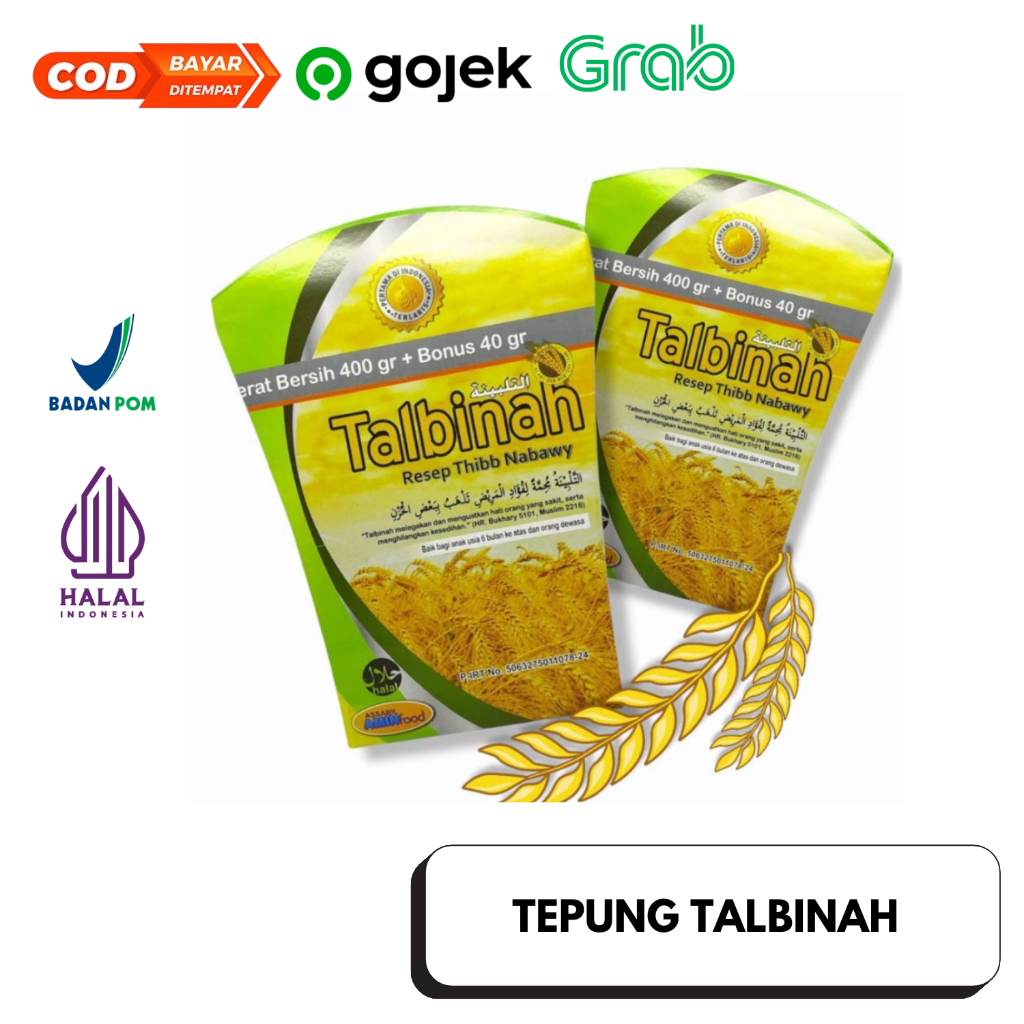 

Tepung Talinah Kipas I Tepung Gandum I Membantu Mengatasi Sakit Maag I isi 400 Gram FREE 40 Gram