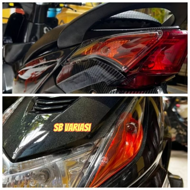 custom stoplamp dan sein beat karbu custom smoke