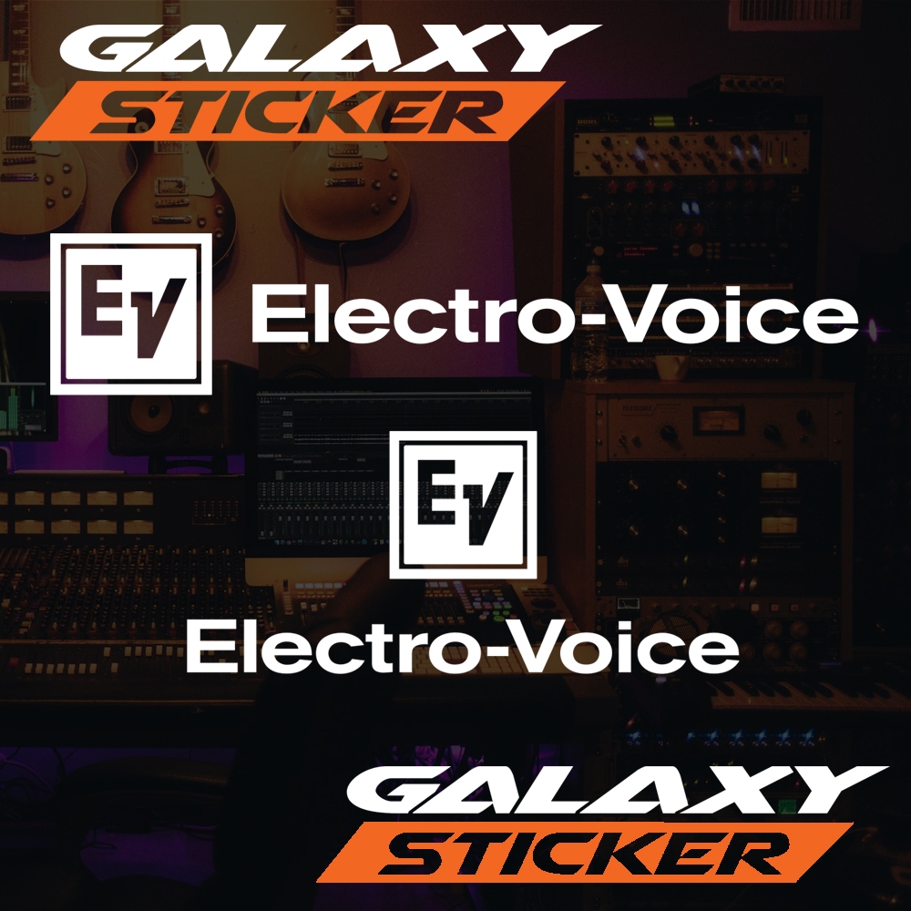 

cutting sticker hardcase box audio electro voice.stiker sound system alat musik logo electro voice