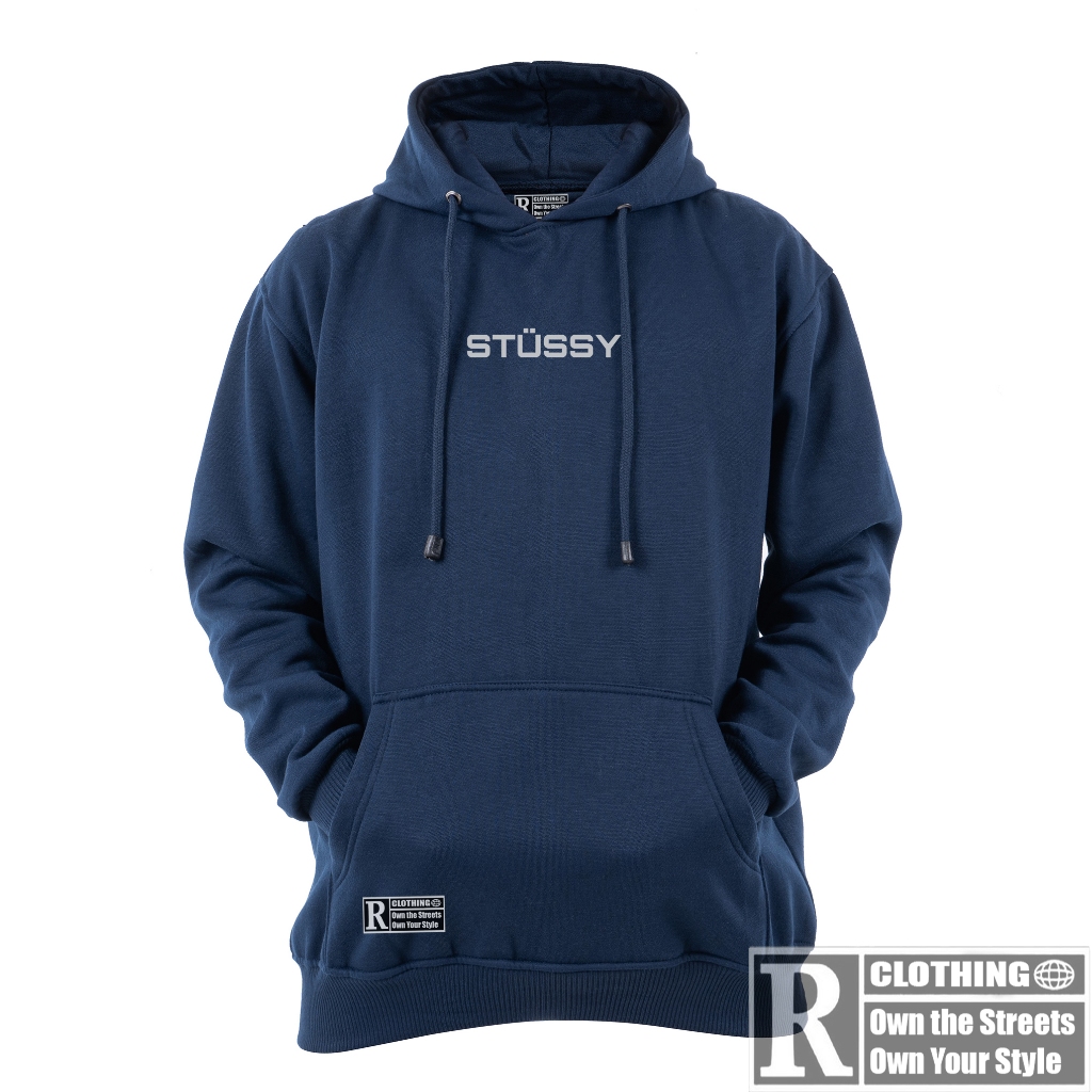 PROMO Suiter Hodie Cowok Bts Premium Warna Biru Navy Tebal Jaket Hoodie Authentic Brand Lokal Bandun