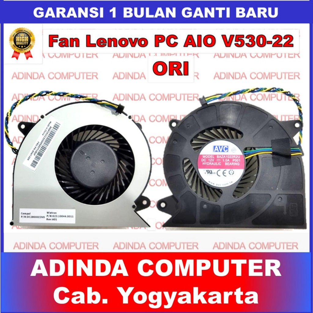 Fan Lenovo PC AIO V530-22 S5350 S3150 0KT209 V310Z Y910-27 520-22 ORI