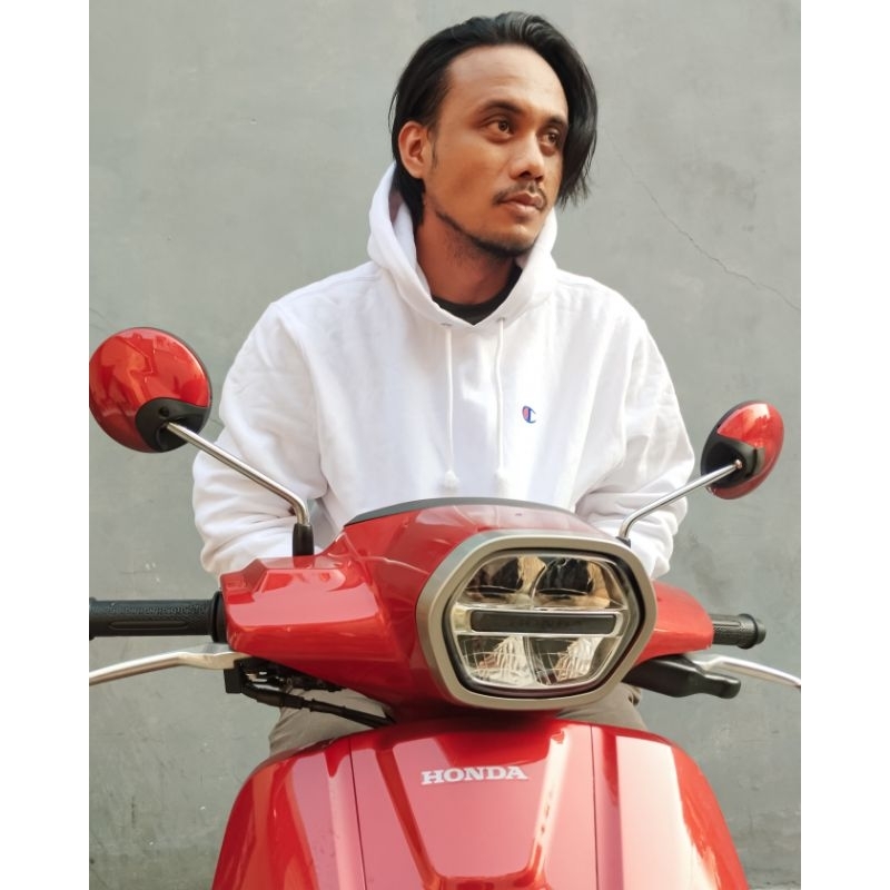 HODIE CHAMPION White  100% ORIGINAL ( Sisa export )