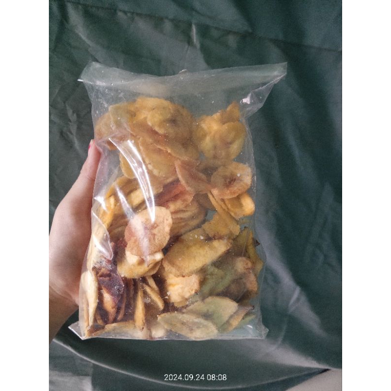 

kripik pisang gurih asin/gurih manis/original/coklat kemasan 200gr