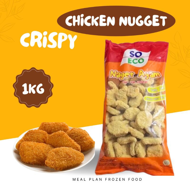 

soeco chicken nugget crispy 1kg/ayam/so eco