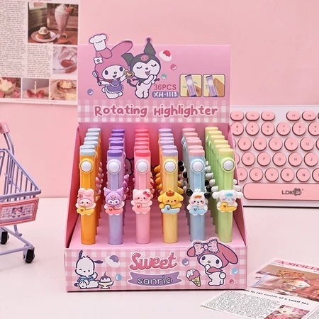 

Rotating Highlighter / Stabilo XH-1113 Karakter Sanrio Lucu