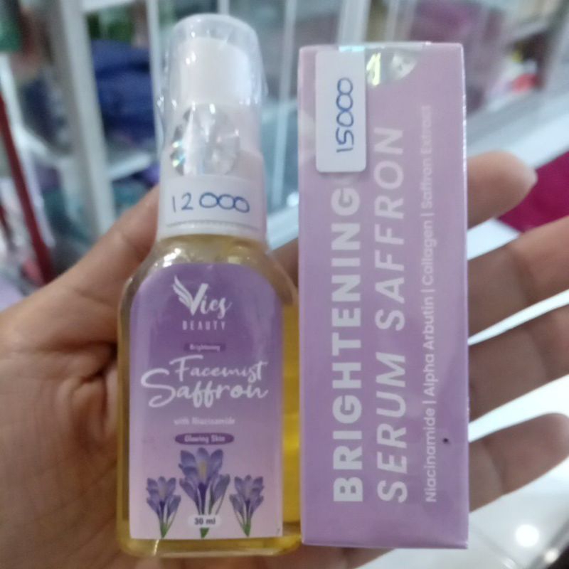 vies safron face mist dan serum
