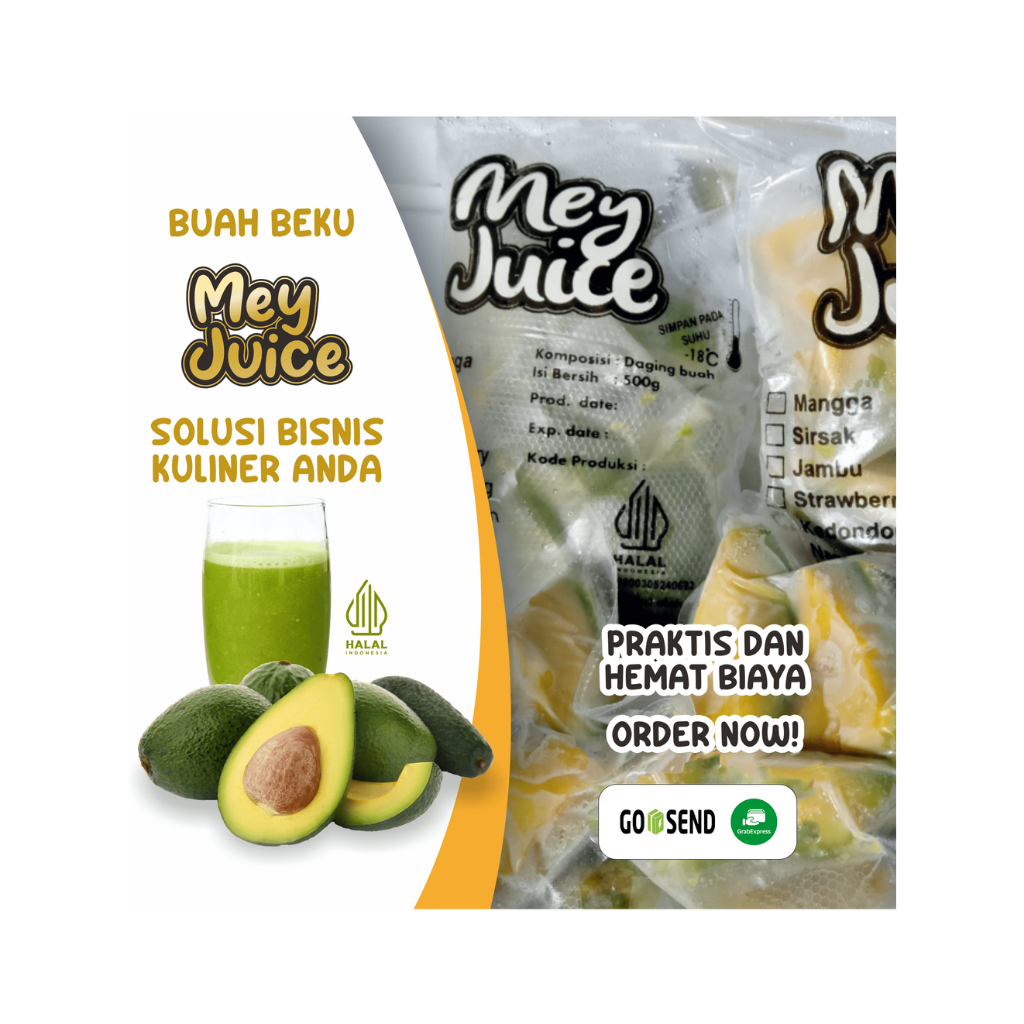 

[ READY TO BLEND ] Buah Beku / Frozen Fruit - Alpukat 500g