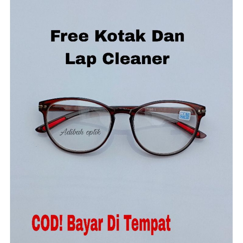 Kacamata minus pria wanita model Oval Kacamata Rabun Jauh Kacamata Minus Terkini