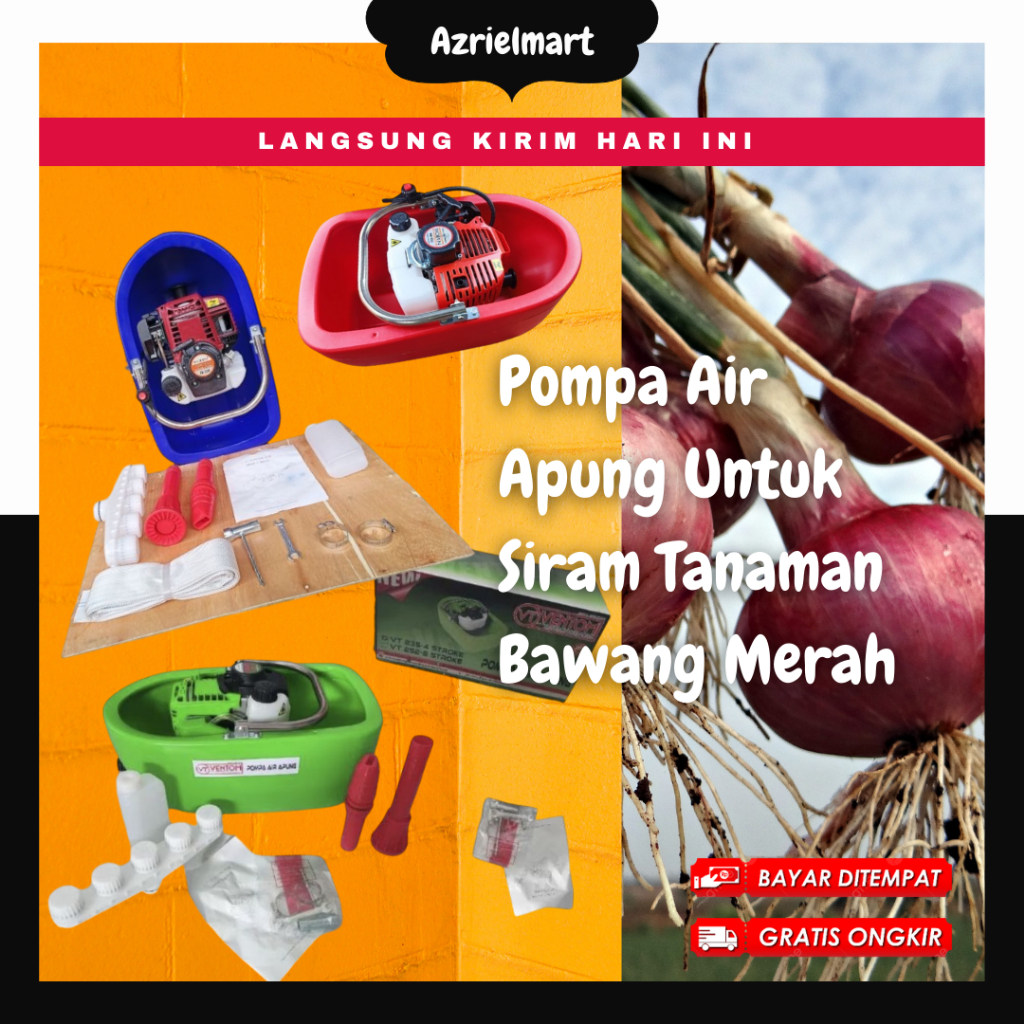 Mesin Pompa Sedot Air Apung Murah Siram Bawang Merah Irigasi Sawah Alat Penyiraman Tanaman Kebun
