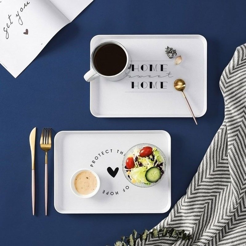 Nampan Makanan Plastik Putih / Food Tray