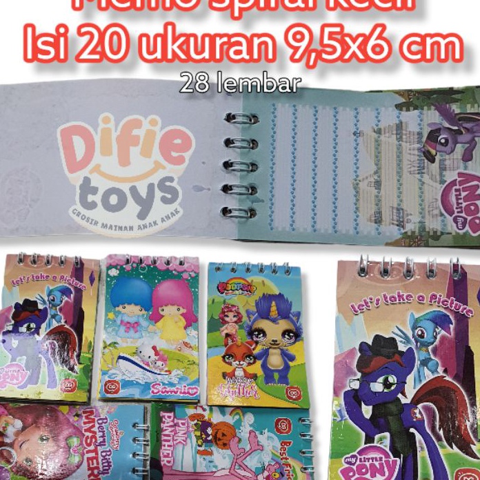 

PROMO TERPOPULER 2 buku memo sepiral kecil dg notes book kecil spiral