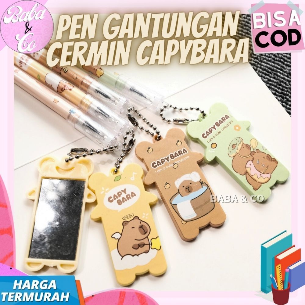 

PEN CAPYBARA PULPEN GANTUGAN CERMIN CAPYBARA LUCU UNIK PULPEN CERMIN KAPIBARA UNIK LUCU MURAH