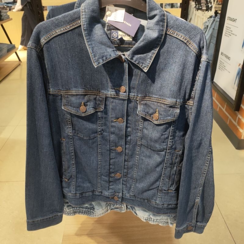 jaket jeans wanita merk nevada brand original matahari